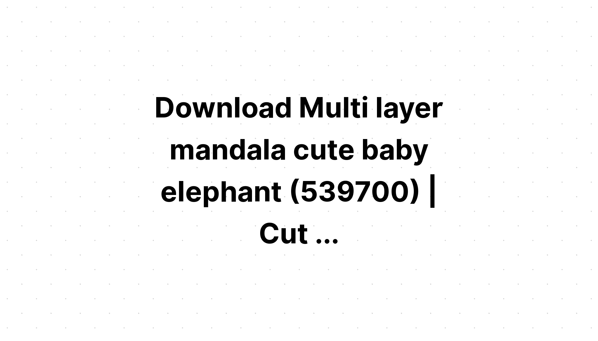 Download Layered Mandala Tiger Svg - Layered SVG Cut File